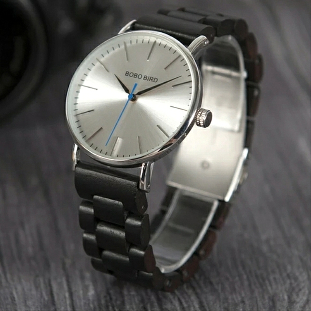 New Bobobird Men's Casual Luxury Genuine Wood Watch